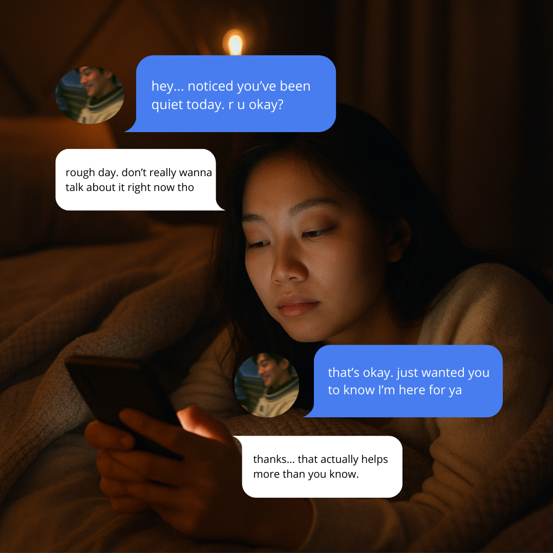 Late night emotional support chat